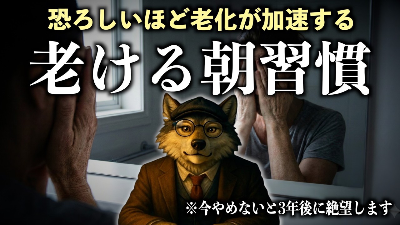【脳科学・生理学】顔がたるみ、見た目年齢が＋10歳に。毎日無意識にやっている「その朝の行動」が老化を急加速させています。
