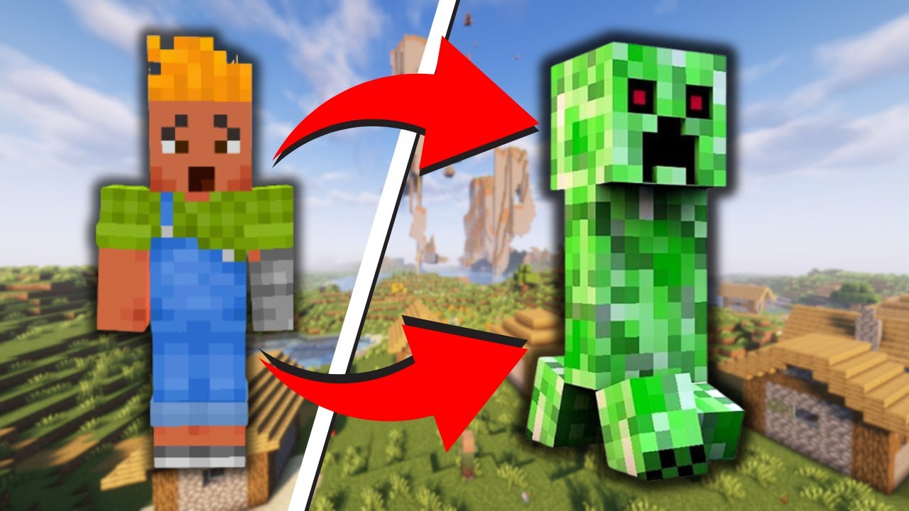 How to turn into any Mob - Minecraft Bedrock (NO MODS)