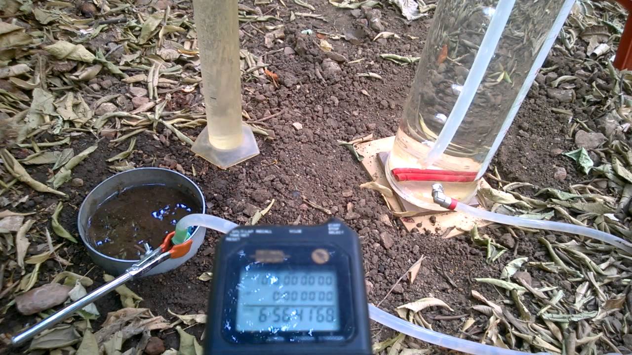 Constant-head infiltration experiment - July 2014