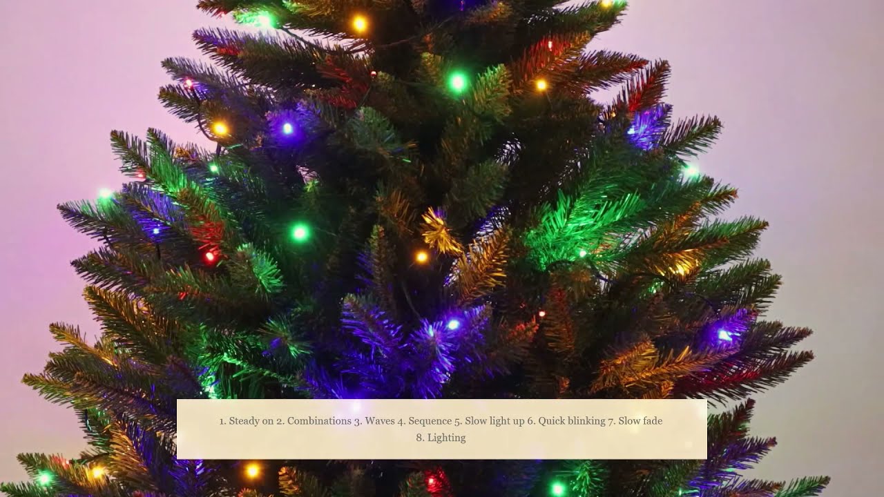 Christmas tree and Brilagi LED multicolor lights