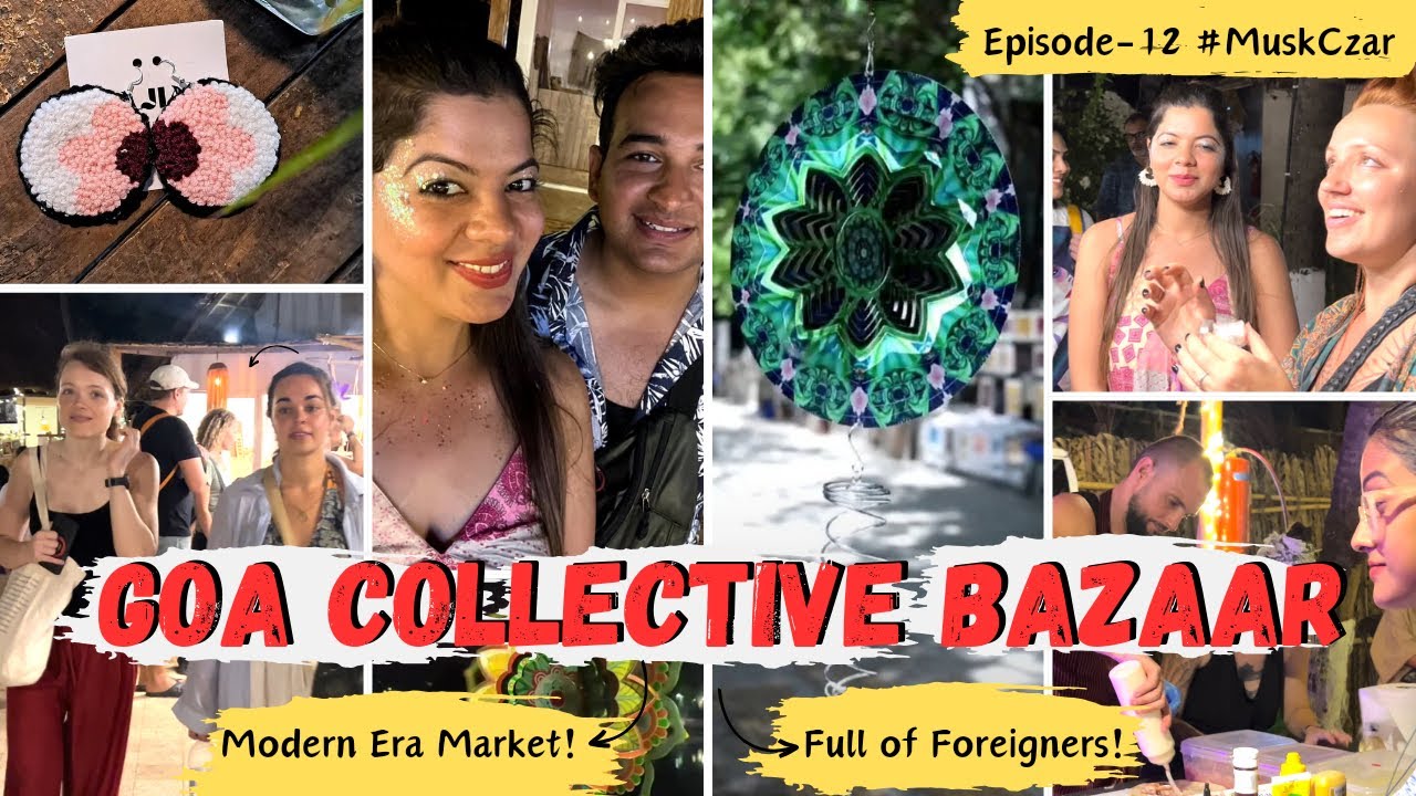 Goa Collective Bazaar🛍 | Goa Famous Friday Night Market🛒|Flea Market Thalassa Resort🏖| Shopping Vlog
