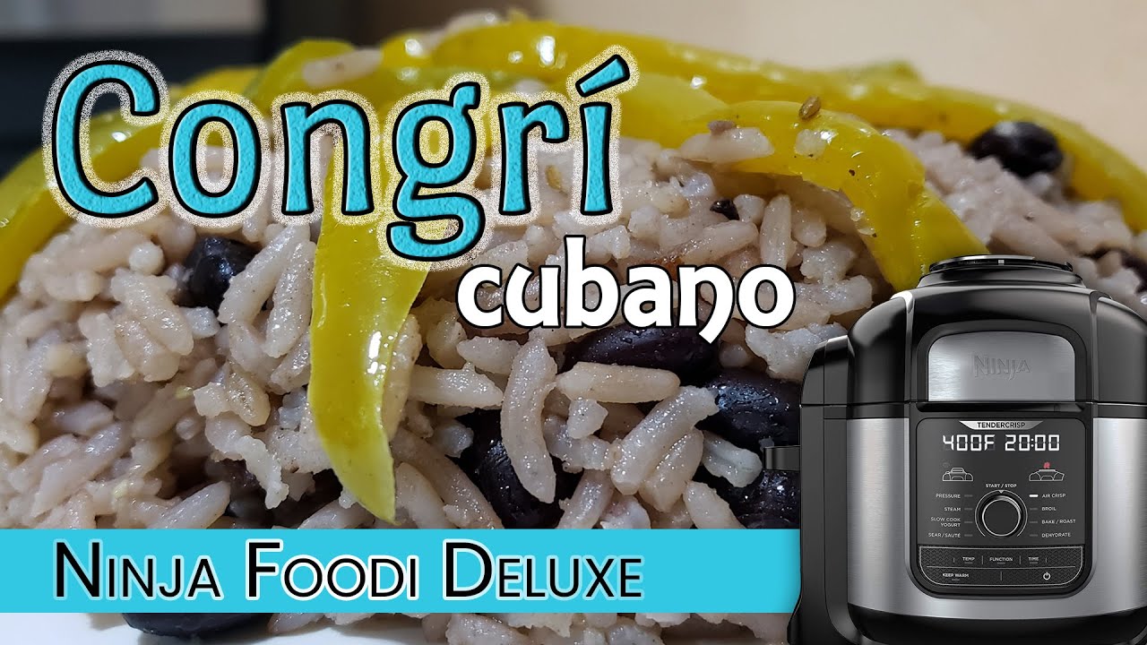 🔴 Perfecto Arroz Congrí en la Olla Ninja Foodi | Desgranadito