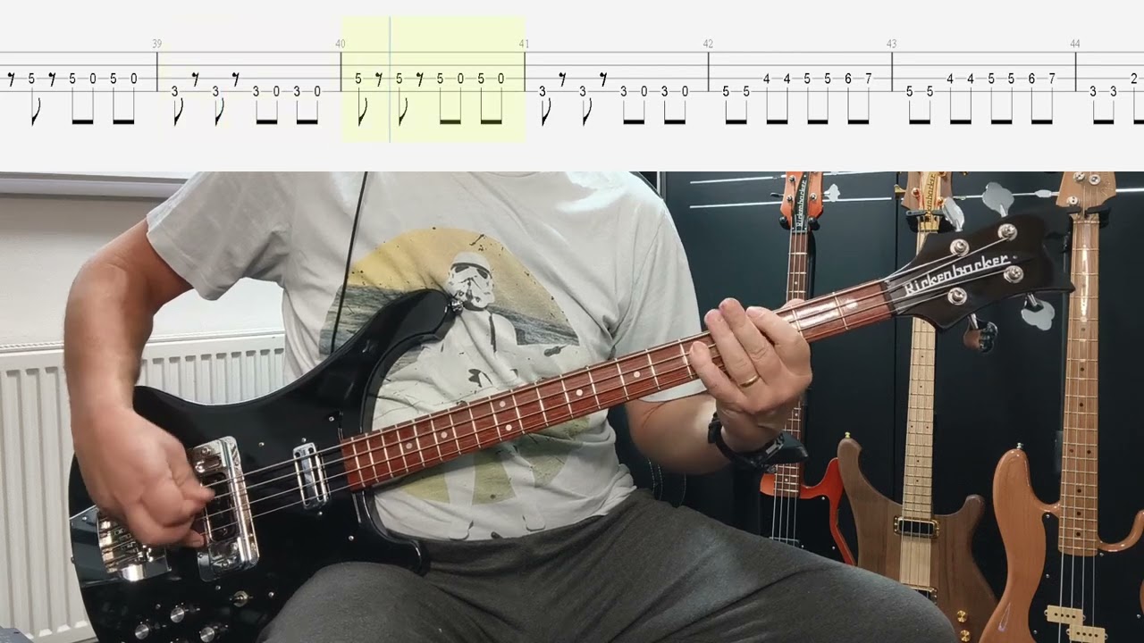The Clash - Police On My Back Bass Cover With TAB (original Bass Track Removed)