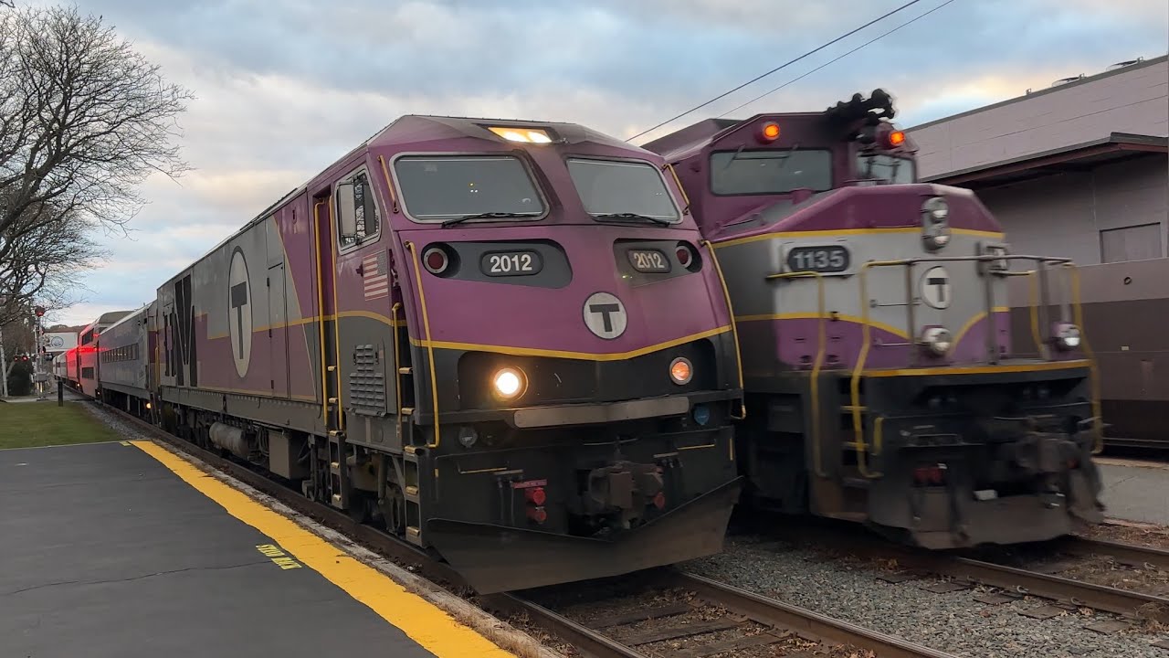 MBTA Commuter Rail on the Newburyport/Rockport Line - November 2023