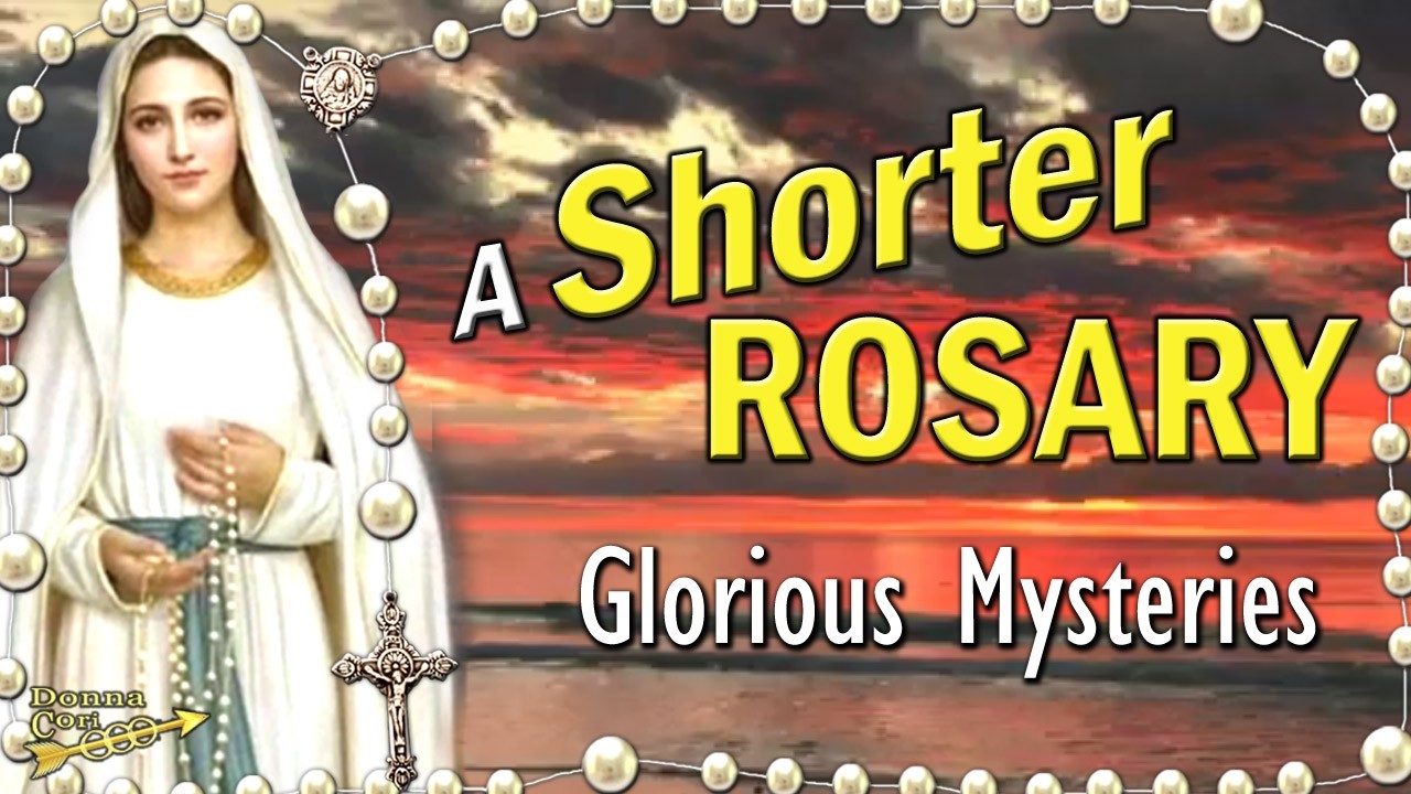 Holy Rosary GLORIOUS Mysteries | SUNDAY Rosary Today for Peace & Family Devotion, Red Sunrise