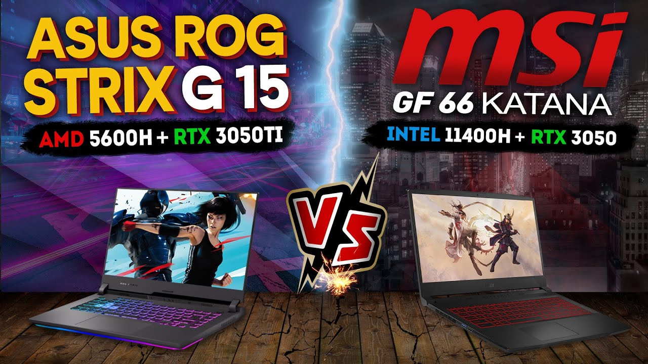 ASUS STRIX G15 vs MSI GF 66 KATANA  | ИГРЫ + БЕНЧМАРКИ | СРАВНЕНИЕ