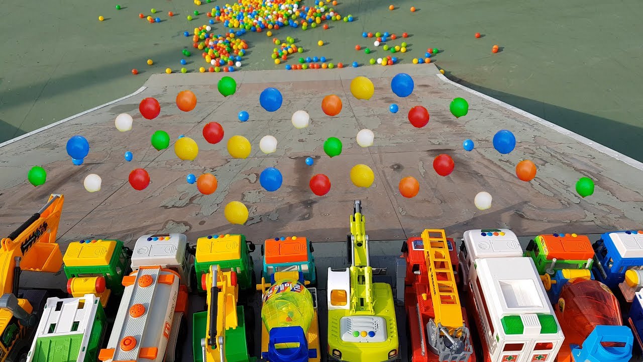 CAR AND COLOR BALL SLIDE PLAY 자동차 컬러공 미끄럼틀 놀이