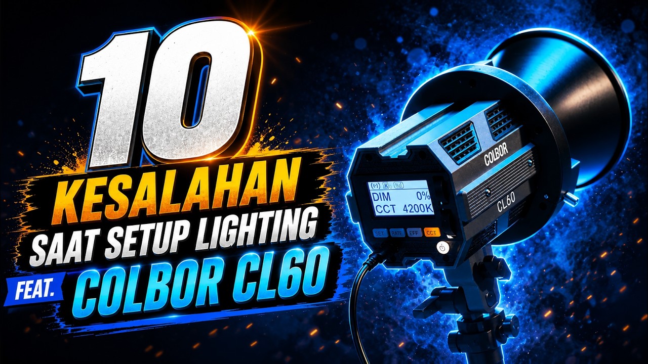10 Kesalahan Saat Setup Lighting! Feat. Colbor CL60