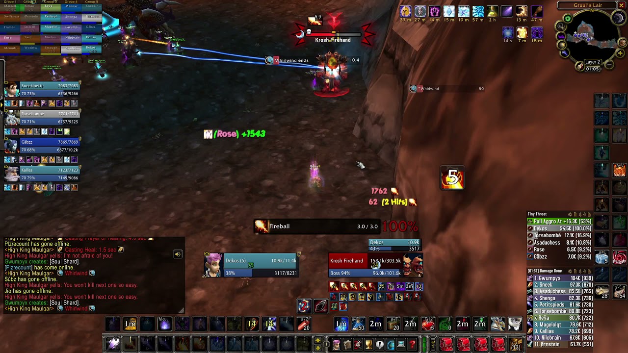 High King Maulgar - World #3 kill by Tribe - Mage tank pov