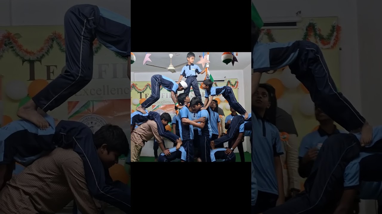 Techfields School Boys Pyramid Act | Republic Day Performance 🇮🇳