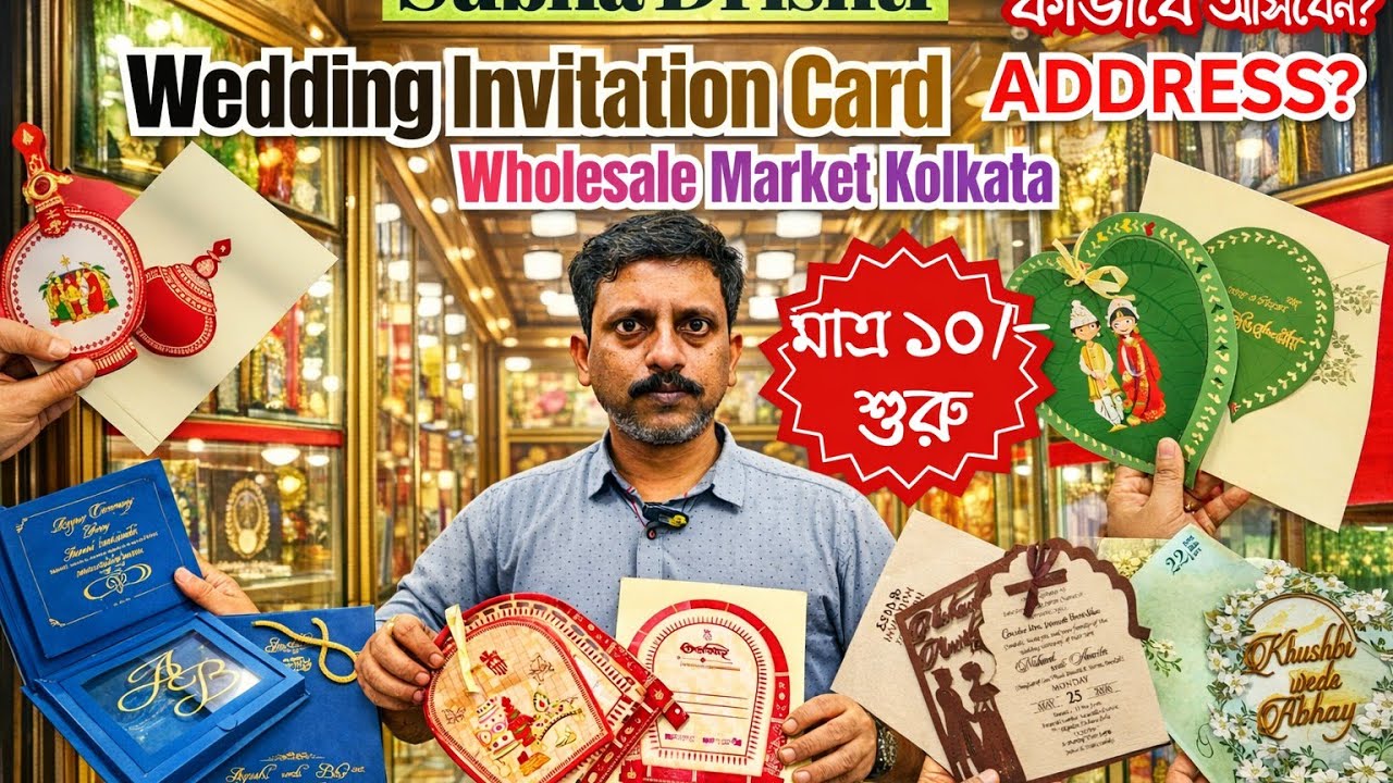 Wedding Card Wholesale Market😱Wedding Card Manufacturer😳Kolkata Wholesale Market😳Latest Collection