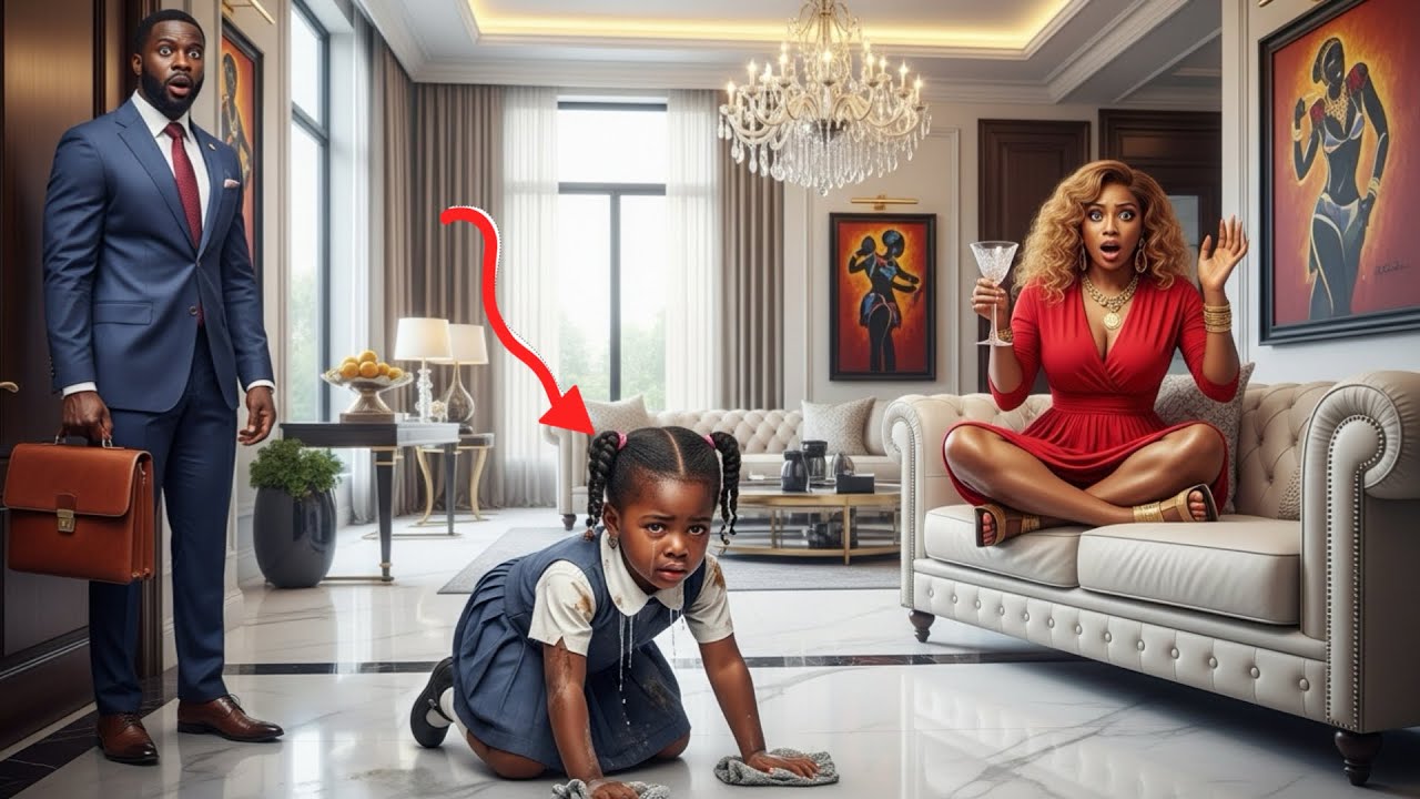 Billionaire arrived home from work finds his only daughter working as a maid, what he did next will…
