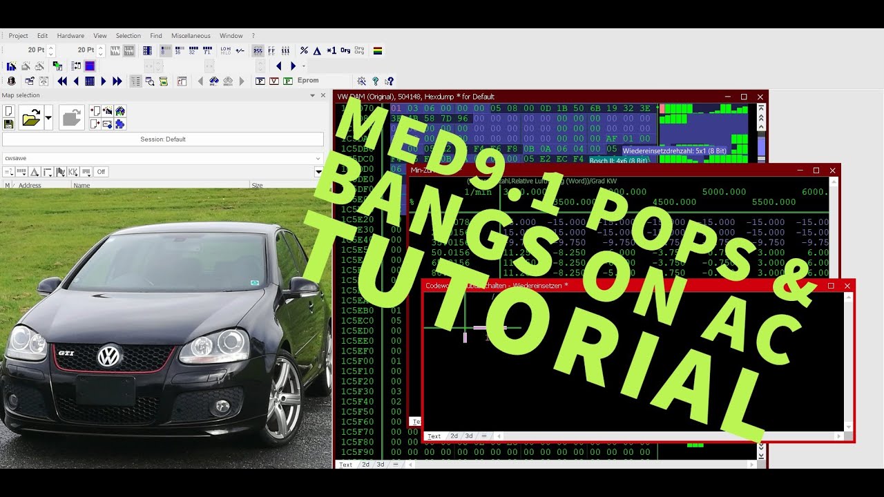 WinOLS Tutorial: MED9.1 VAG Pops & Bangs On AC