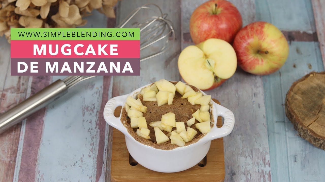 MUGCAKE DE MANZANA | Bizcocho en taza de manzana y canela | Bizcocho en microondas