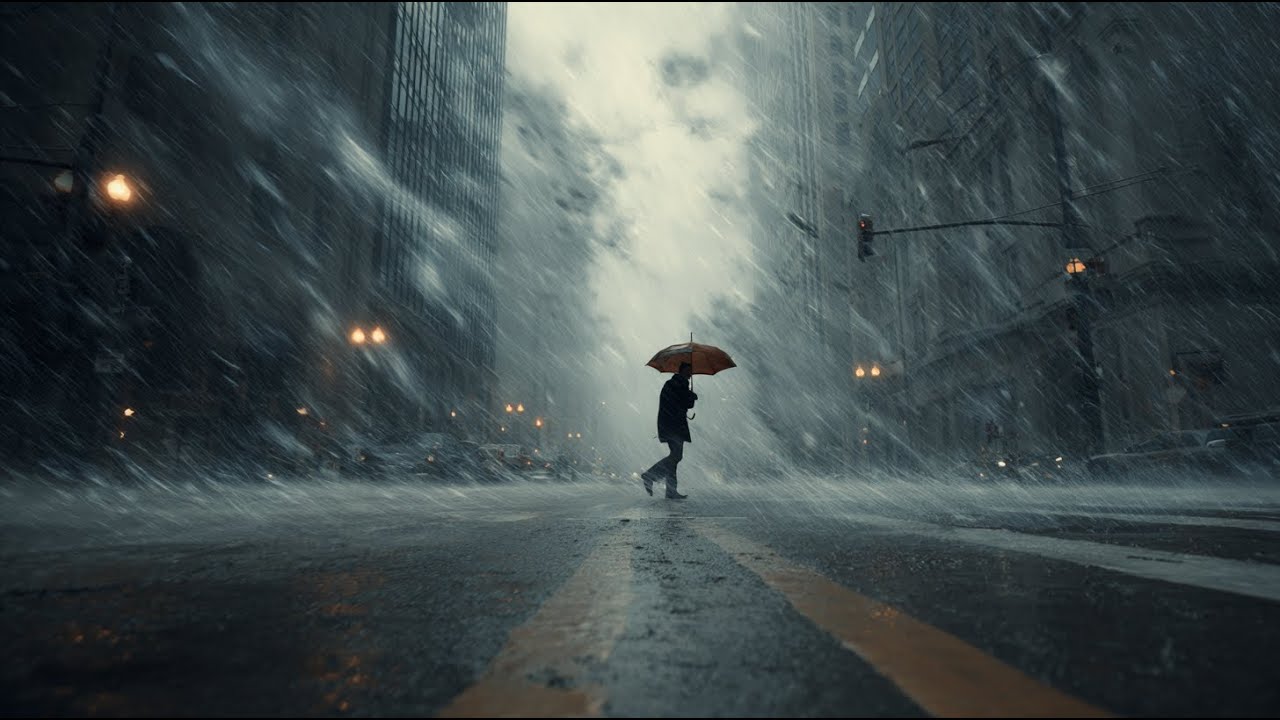 The wind in the town