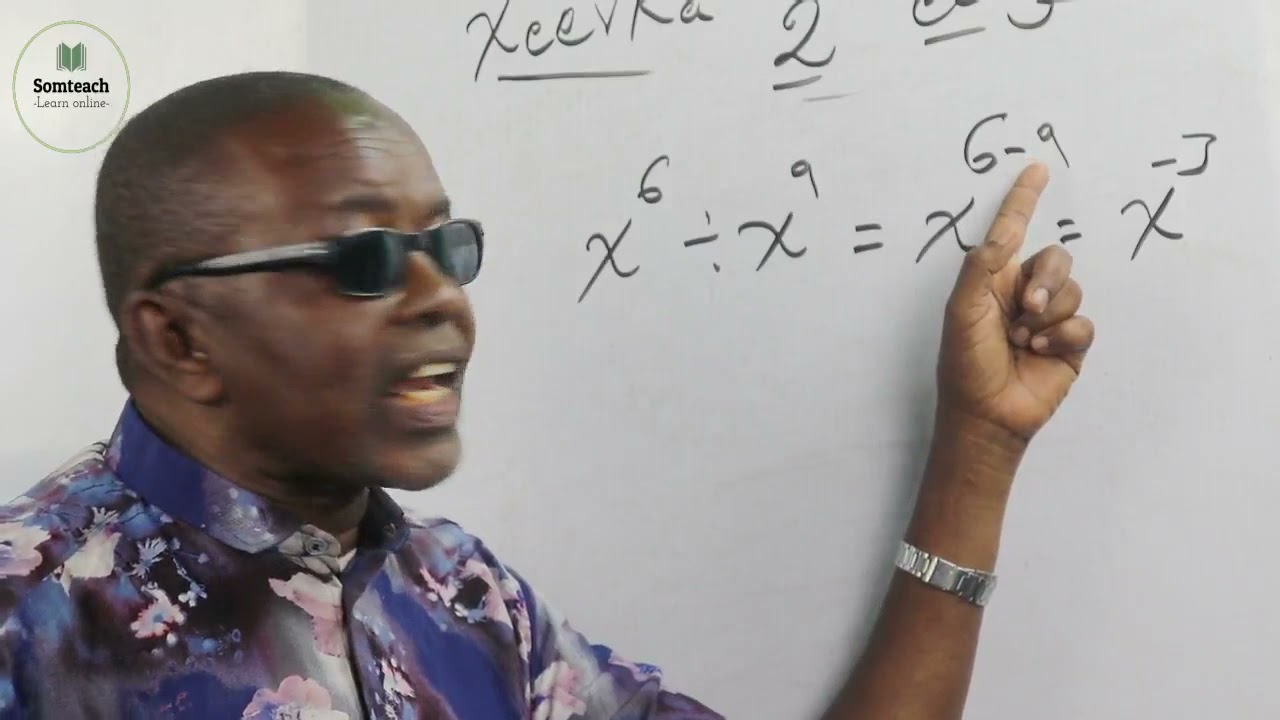 Algebra lesson three
