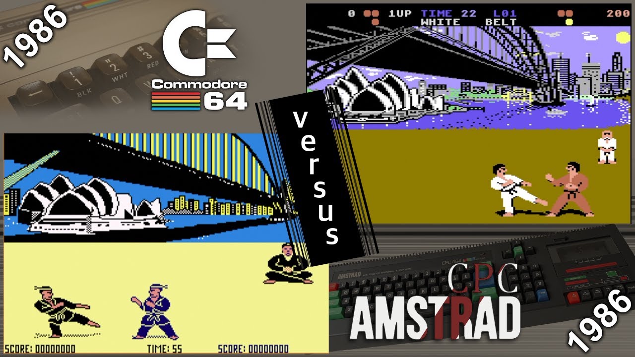 Commodore 64 vs. Amstrad CPC - 8 games from 1986