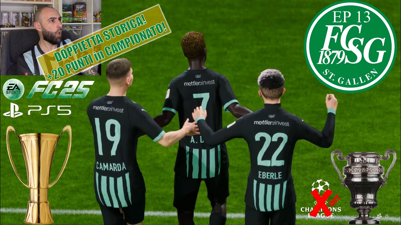 ENNESIMO TRIONFO con il SAN GALLO! 🏆 CAMPIONATO e COPPA SVIZZERA! | Carriera Allenatore Ep.13 PS5