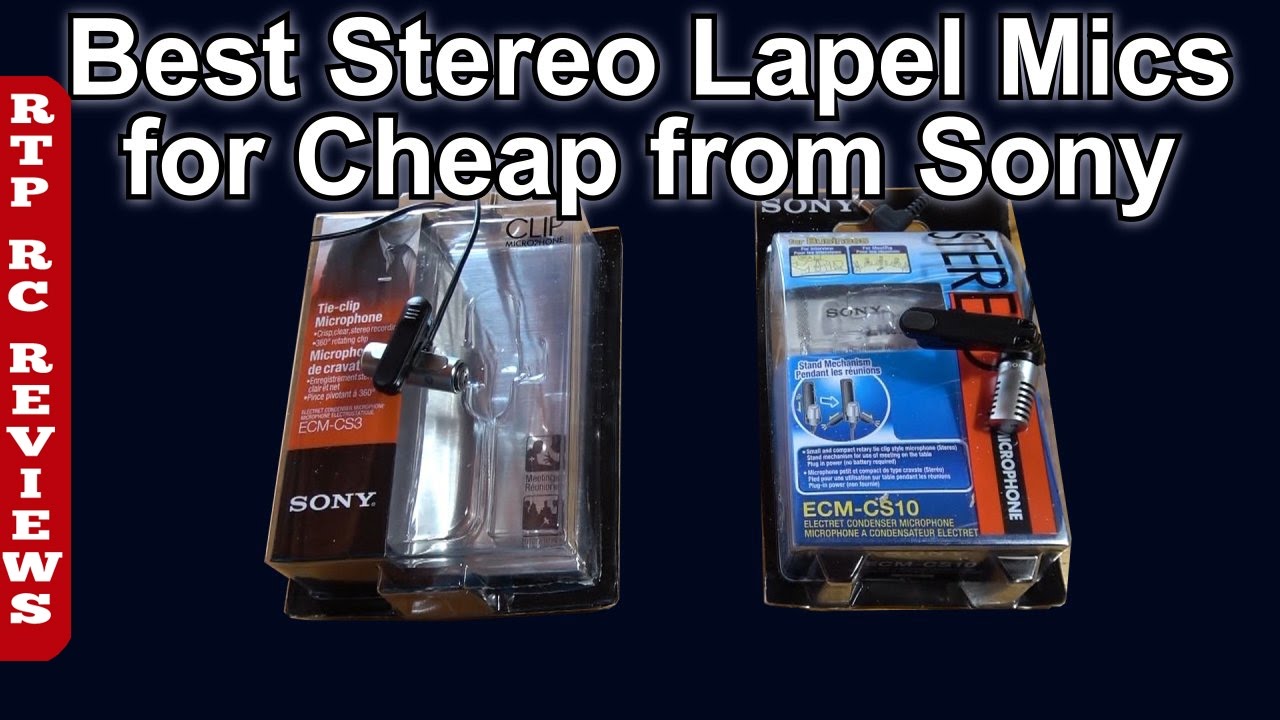 Best Stereo Lapel Lavalier Microphones for Cheap from Sony