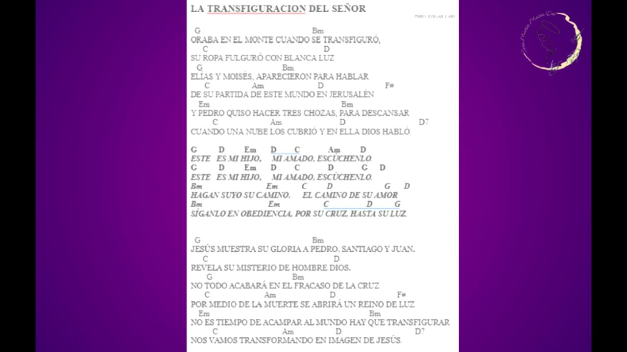 La transfiguración del Señor Pbro Edgar Larrea