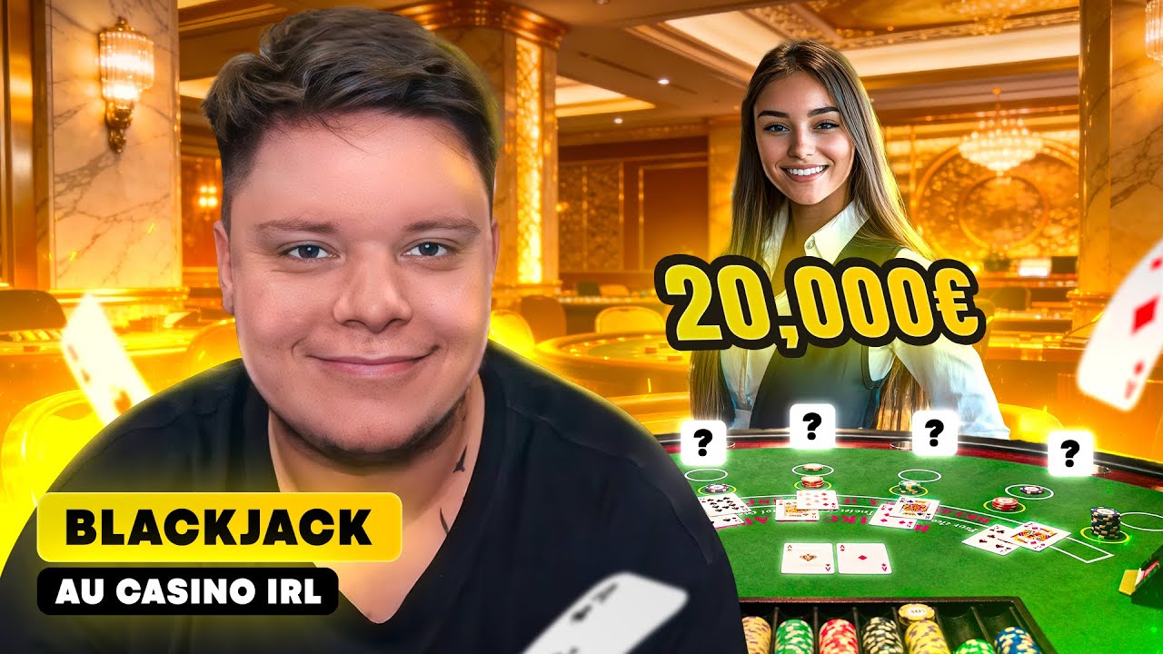 JE CHOQUE LE CASINO IRL POUR MA PREMIERE SESSION BLACKJACK ? 🤯(START : 10.000€)
