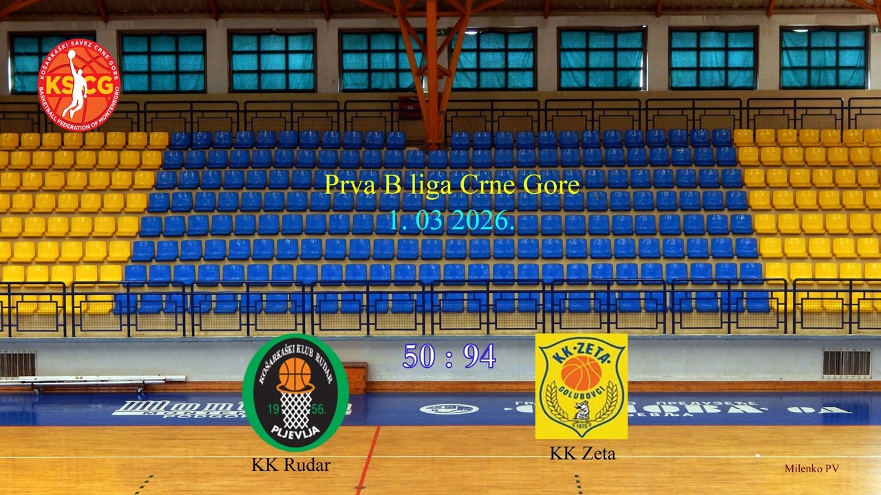 KK Rudar - KK Zeta    50 : 94    PRVA ČETVRTINA