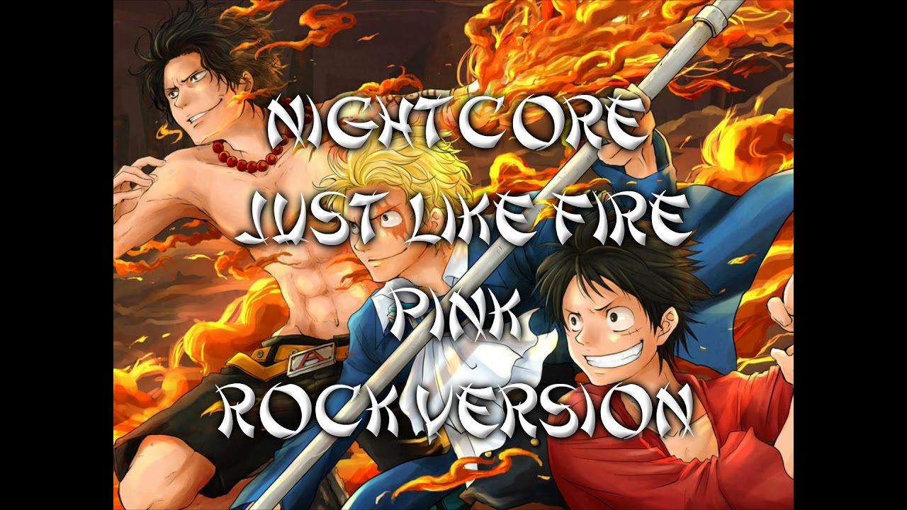 -Nightcore- just like fire- Pink- rock ver-