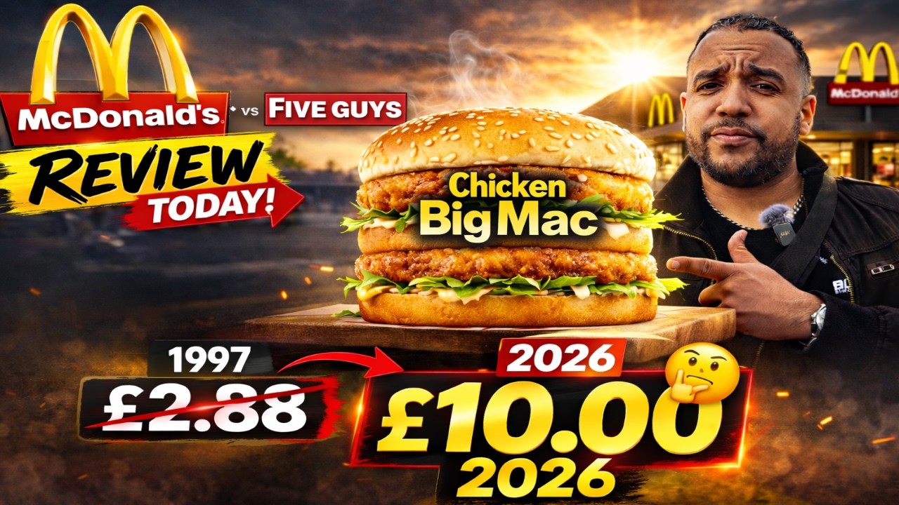 McDonalds or Five Guys in 2026: This time we review the McD's Chicken Big Mac, Philly Stack & more!