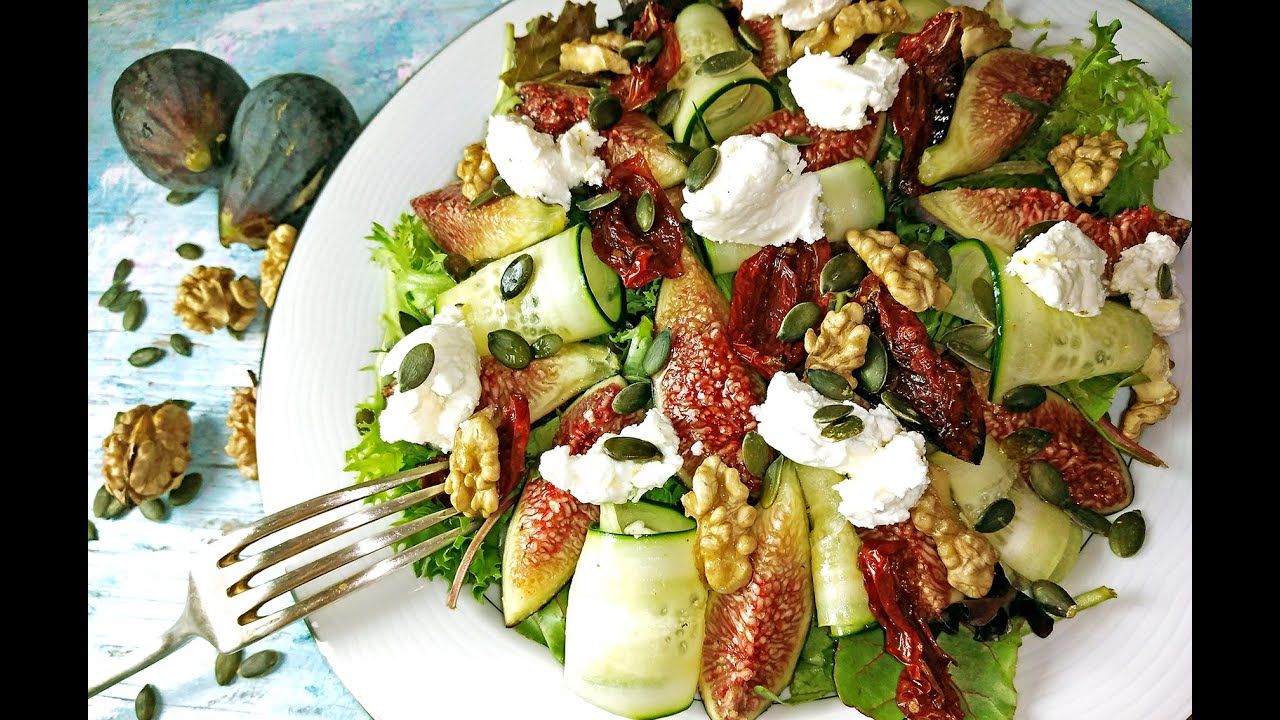 RECETTE SALADE DE FIGUE FRAÎCHES ET FROMAGE A TESTER      🥗        سلطة التين و الجبن بمكونات صحية