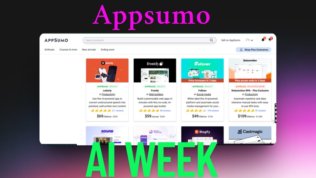 LAST CHANCE! Must-Have AI Tools on AppSumo AI Week (Deals Ending SOON!) 🚀