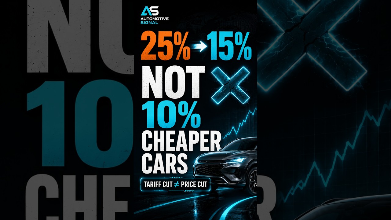 A 10-Point Tariff Cut Does NOT Mean 10% Cheaper Cars
