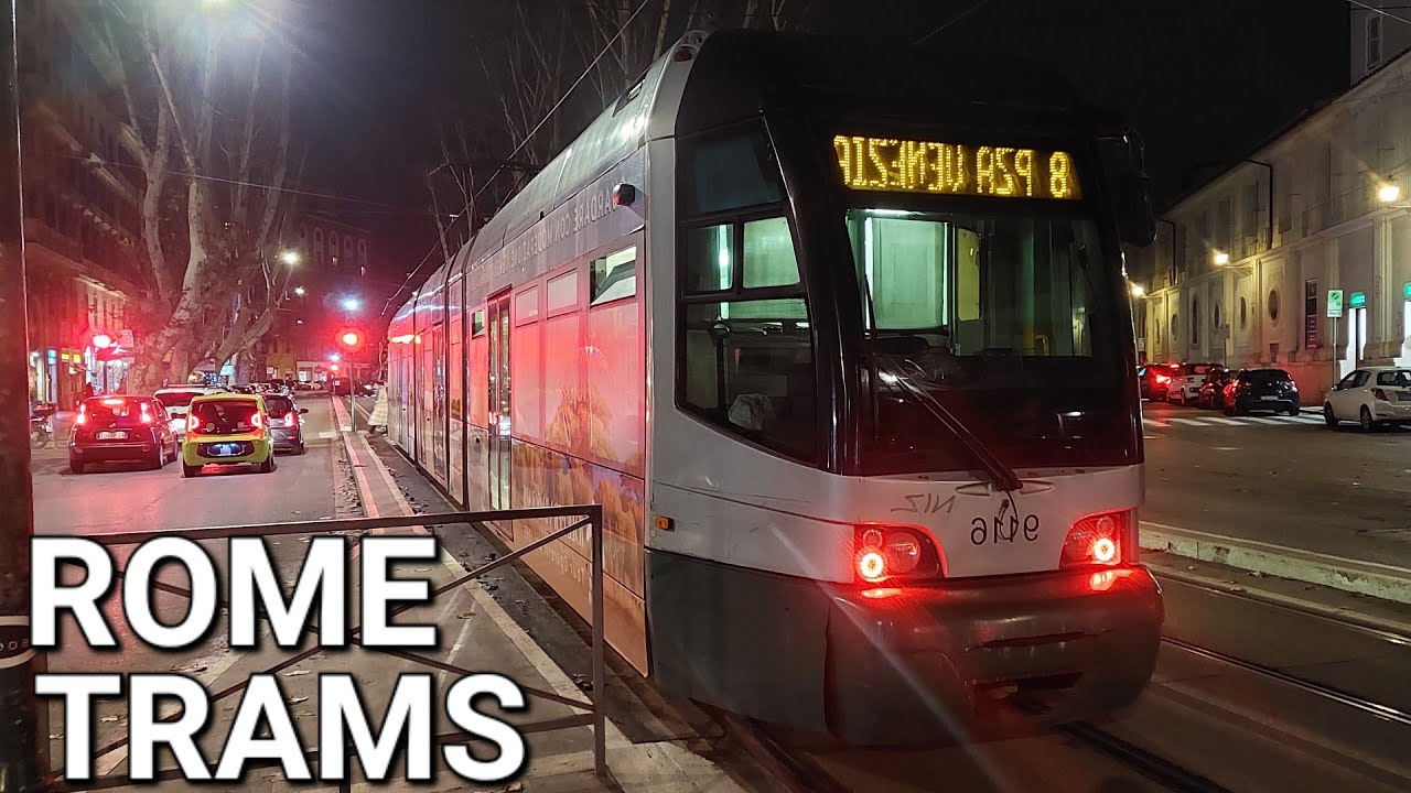 [4K] 🇮🇹 Trams in Rome / 🇮🇹 Tram a Roma (2024)