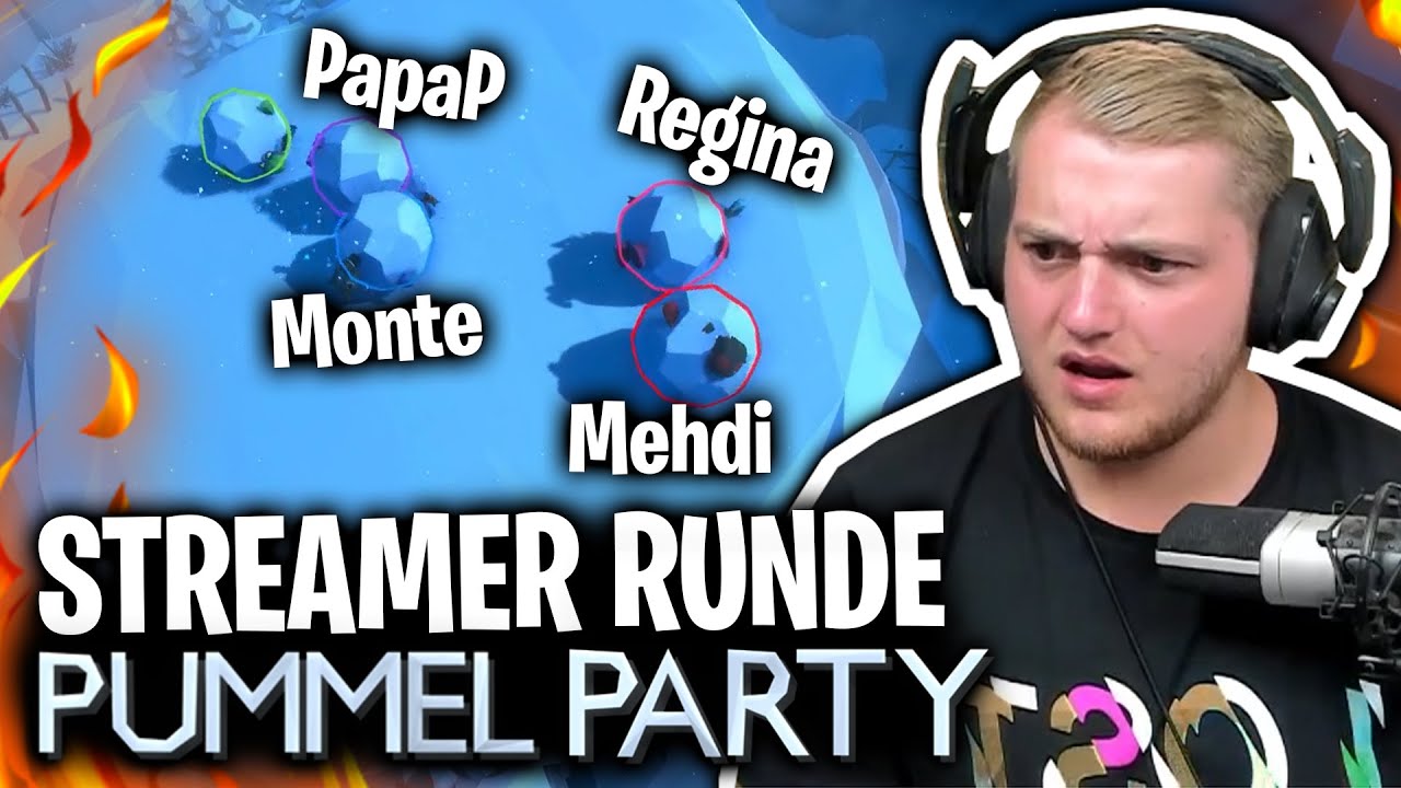 😂😎 Extrem LUSTIGE Streamer RUNDE! | Pummel Party mit PapaP, Regina, Monte & Mehdi