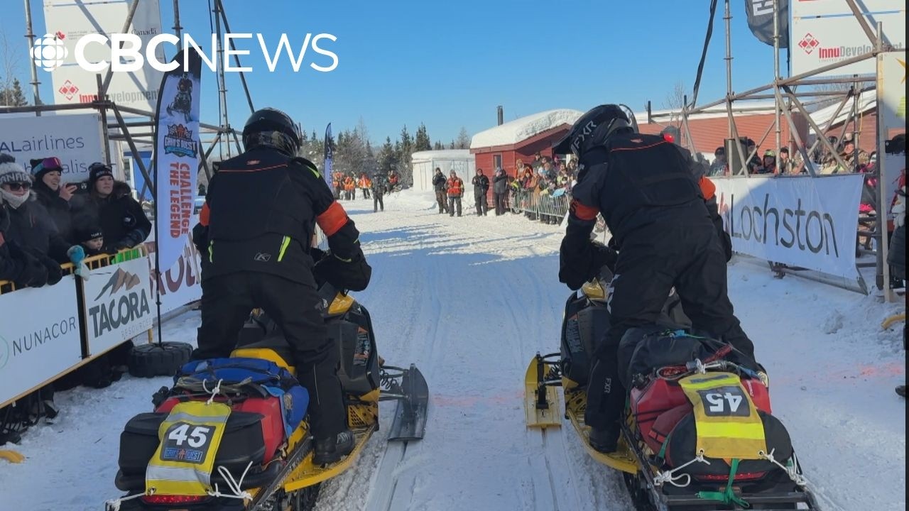 They're off! 18 teams start Cain’s Quest — a 3,400 kilometre snowmobile race across Labrador