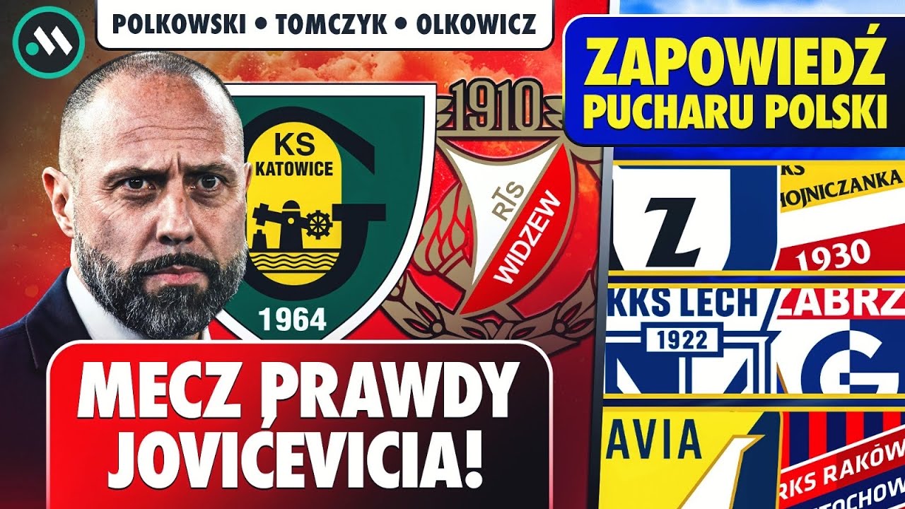 WIDZEW W KATOWICACH! JOVIĆEVIĆ O POSADĘ? PUCHAR POLSKI WRACA!