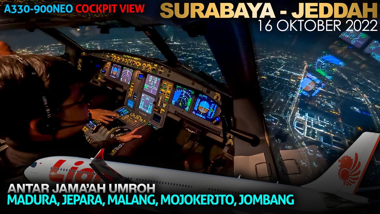 Pesawat Lion Air besar antar jamaah umroh SURABAYA | 16 Okt 2022
