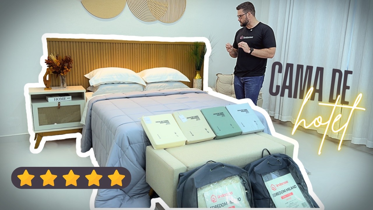 CAMA DE HOTEL 5 ESTRELAS ✨