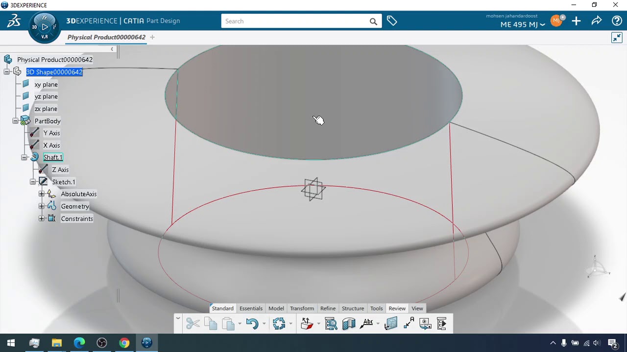 3DExperience CATIA - Shaft, Groove, Pattern