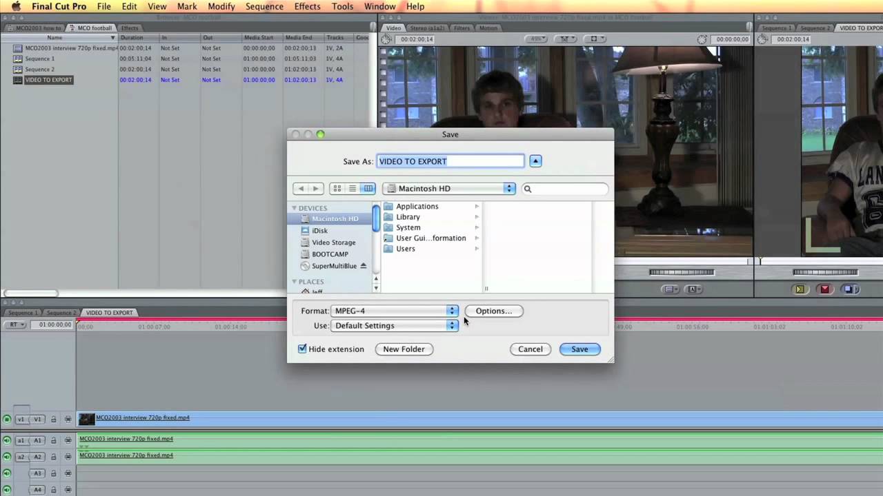 MCO2003 How-To assignment: How to export HD video to Youtube (LTU)