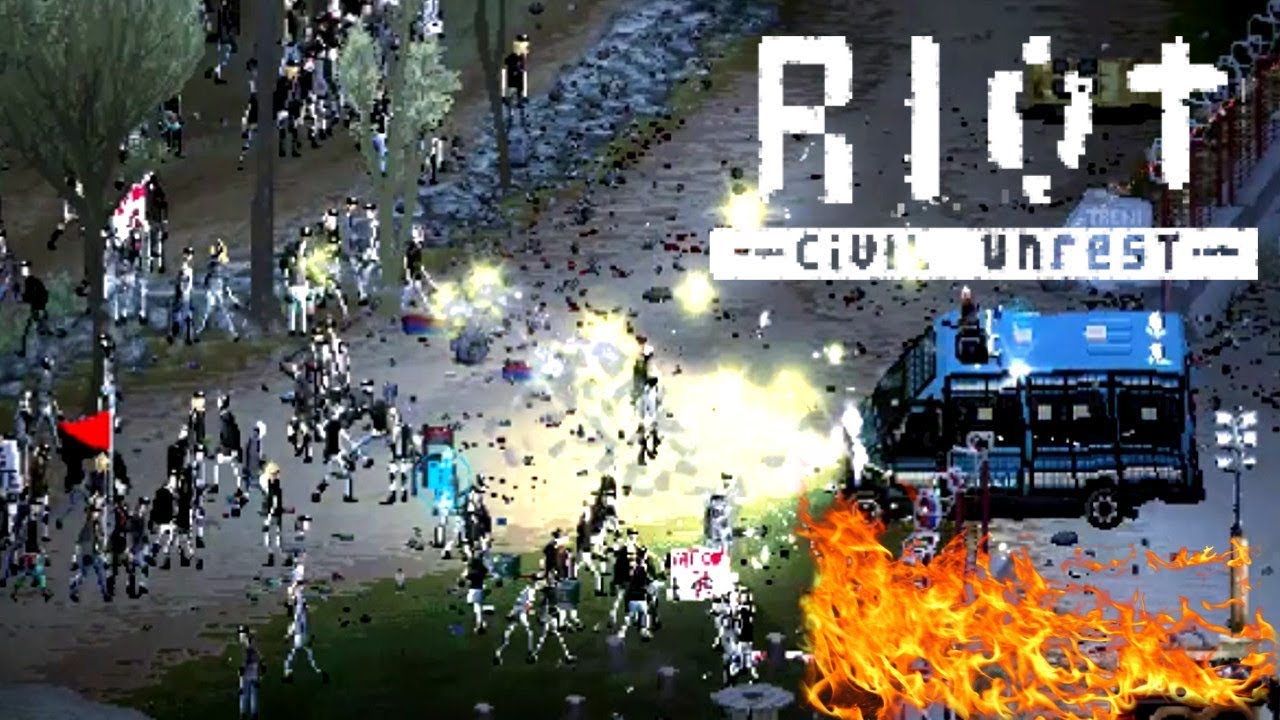 RIOT: Civil Unrest - GUERRA POLICIAL CONTRA MANIFESTANTES! (CONHECENDO O JOGO) PT-BR