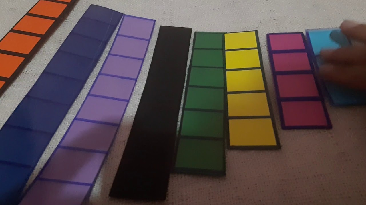 Material Didactico. Elaborar las regletas Cuisonaire