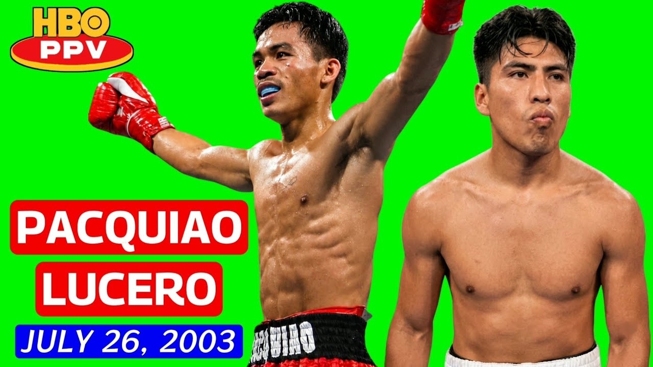 (40) | Manny Pacquiao 🇵🇭 VS 🇲🇽 Emmanuel Lucero | July 26, 2003 | HBO SPORTS | Upscaled 720P 60FPS