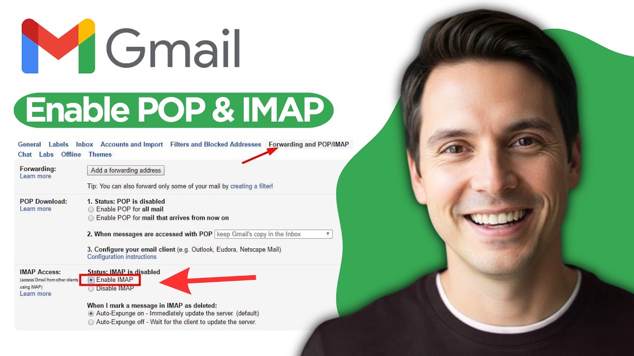 Как включить POP и IMAP в аккаунте Gmail (Полное руководство 2026)