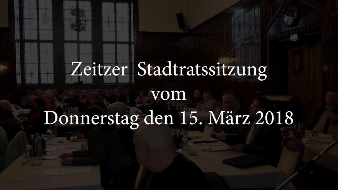 Stadtratssitzung vom 15  M&auml;rz 2018