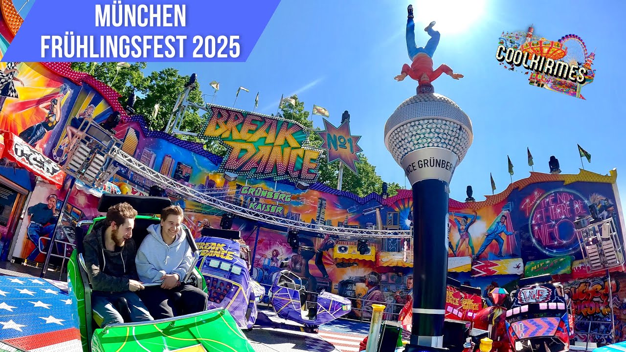 Break Dance No 1 Grünberg Kaiser Onride [ Münchner Frühlingsfest 2025 ] - Clip by CoolKirmes