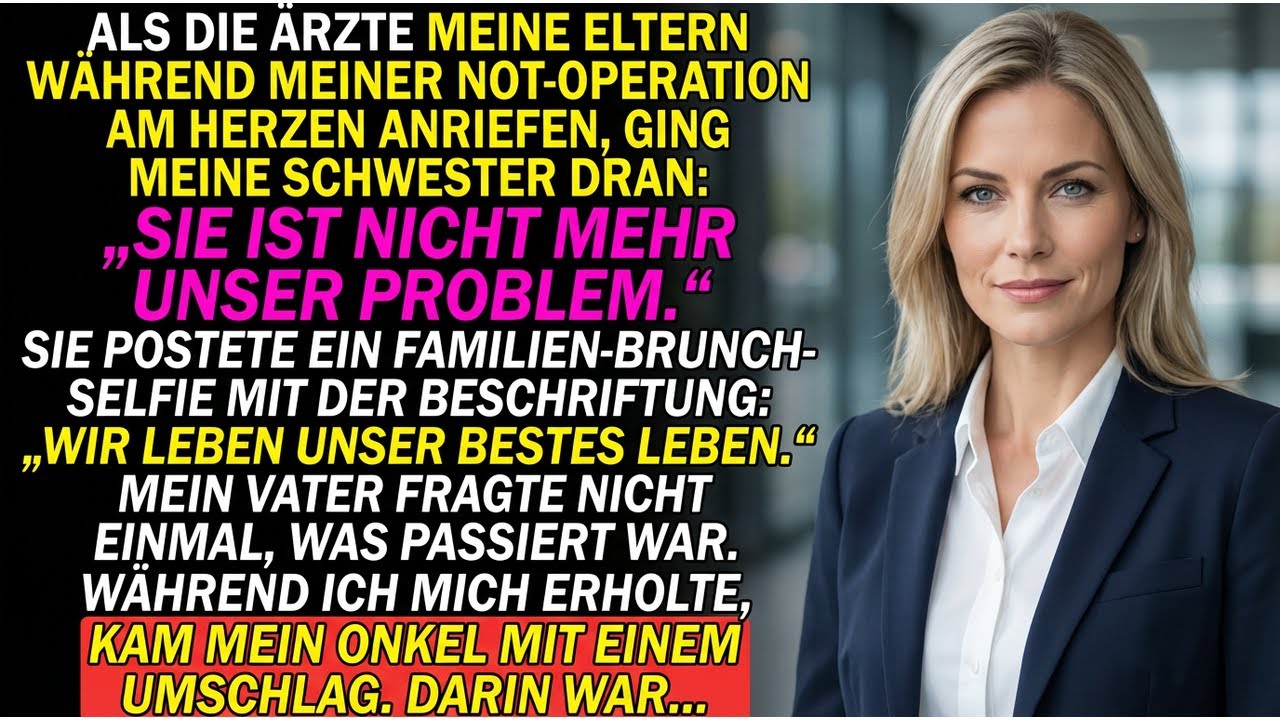 Meine Eltern Ignorierten Meine Not-Operation am Herzen – Fünf Jahre Später Flehen Sie An MEINER Tür!