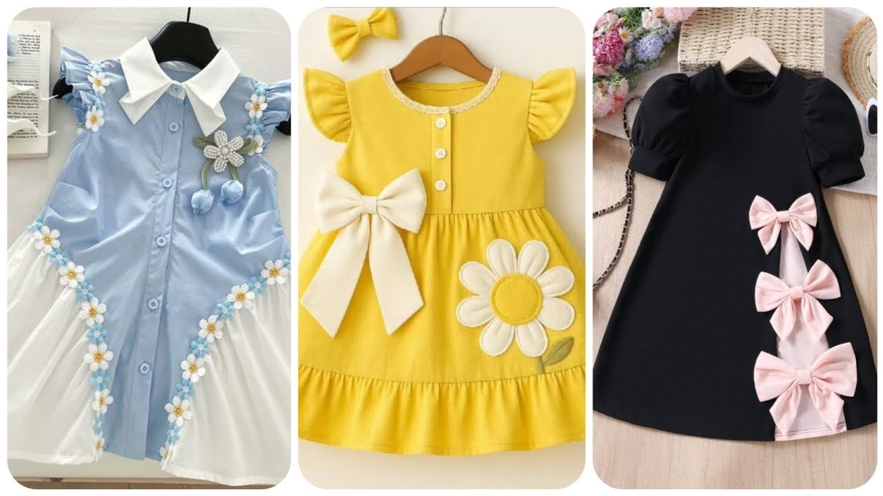 Latest baby frock design/Summer Cotton Frock Design For Baby girl/Summer Frock Design For Girls