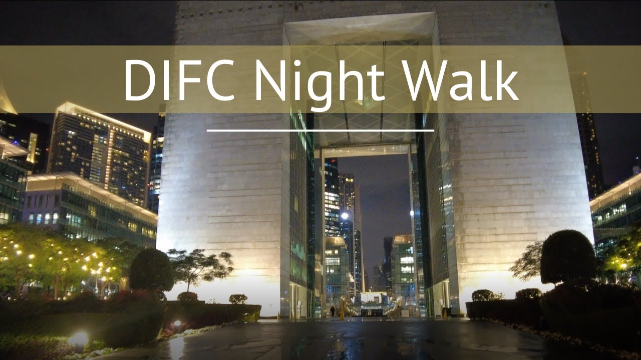 【4K Dubai】DIFC at Night [WALK TOUR]