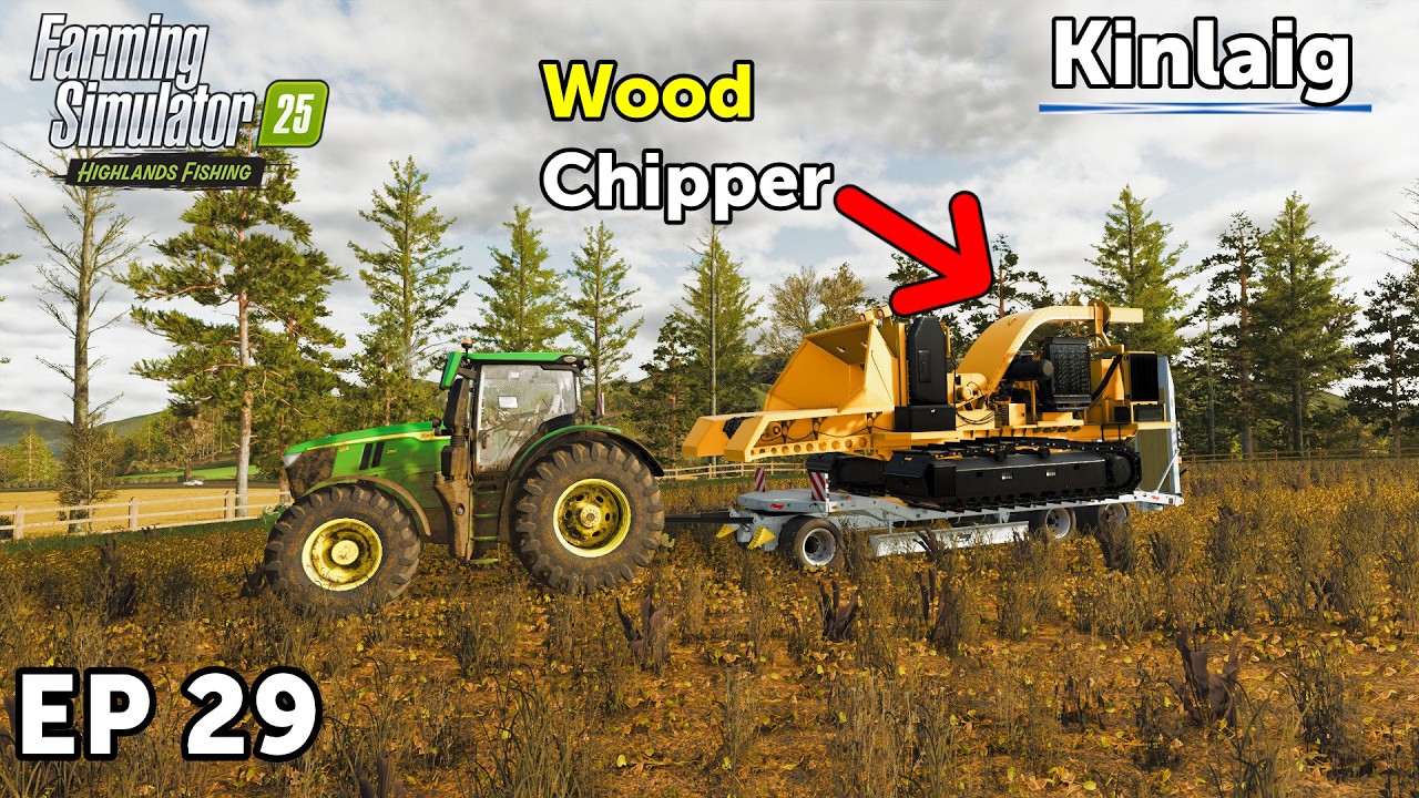 It's Time To Wood Chip! I Highlands Fishing Expansion Episode 29 - Farming Simulator 25