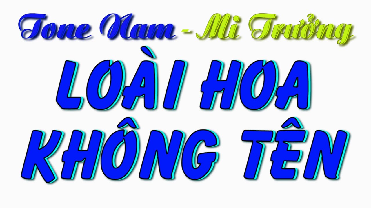 Loài Hoa Không Tên Karaoke Tone Nam - Mi Trưởng